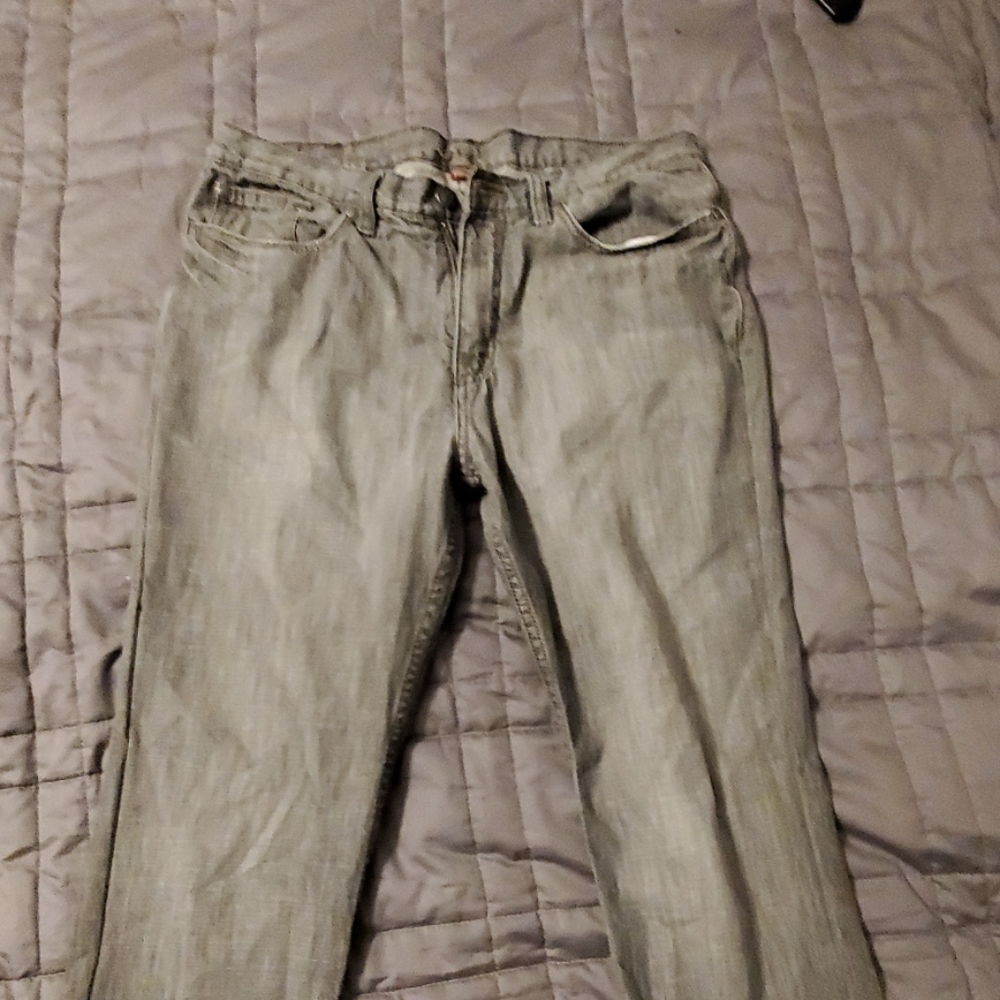Perry Ellis Grey Straight Legged Pants